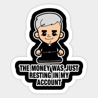 Lil Father Ted - Money Sticker